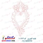 نقشه گچبری کد 10914 شابلون الگو طرج خام گچ بری
