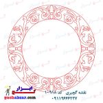 نقشه گچبری دورلامپ کد 10918