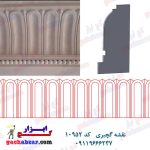 نقشه گچبری کد 10952 کشوگچکاری گچبریی گچ ابزار