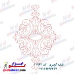 نقشه گچبری کد 10962 گچ ابزار گچکاری طرح خام