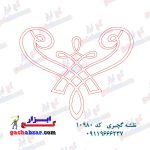 گچ ابزار نقشه گچبری طرح خام گچبری کد 10980