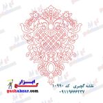 گچ ابزار نقشه گچبری طرح خام گچبری کد 10990