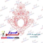 نقشه گچبری گچ ابزار طرح خام کد 11032