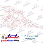 نقشه گچبری گچ ابزار طرح خام کد 11049