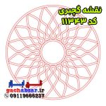نقشه گچبری دورلامپ کد 11343
